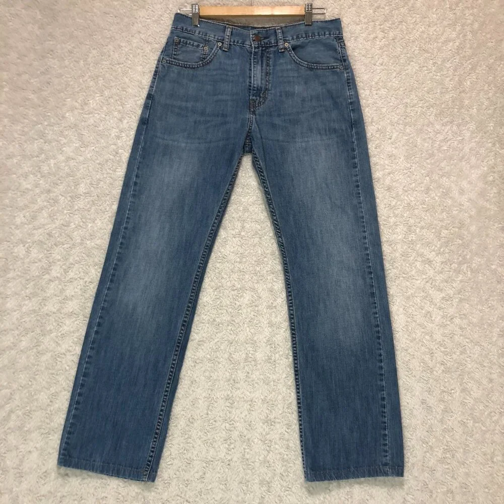 Levi's 505‎ Regular Fit Straight Leg Jean W\Stretch Men's Size 30W 32L